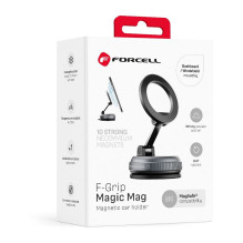 FORCELL Magic Mag Magnetic Suction Cup Phone Holder Compatible with MagSafe black