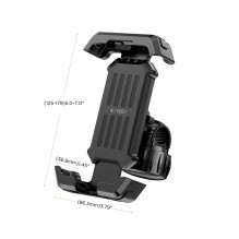 Telefono laikiklis dviračiui Tech-Protect V6 Universal juodas Telefono laikiklis dviračiui Tech-Protect V6 Universal juodas