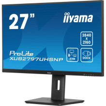 Monitorius - iiyama XUB2797UHSNP-B1 27" 4K IPS USB-C KVM