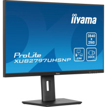 Monitorius - iiyama XUB2797UHSNP-B1 27" 4K IPS USB-C KVM