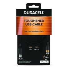 CABLE LIGHTNING TO USB 1M / DRU5012A DURACELL