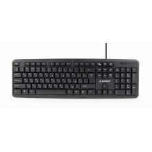 Gembird KB-U-103-RU klaviatūra biurui, USB, QWERTY, anglų, rusų, juoda Gembird KB-U-103-RU klaviatūra biurui, USB, QWERTY, anglų, rusų, juoda
