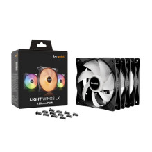 be quiet! Light Wings LX PWM Lüfter 120mm 3er Pack Black
