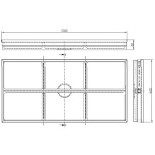 Bottom Aco Vario part 500x1000 mm Bottom Aco Vario part 500x1000 mm