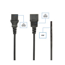 CABLE POWER C13 TO C14 1.8M / PC-189-075-1.8M GEMBIRD