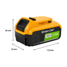 Green Cell battery for DeWalt XR 18V 4Ah replacement battery for DCB184 Green Cell battery for DeWalt XR 18V 4Ah replacement battery for DCB184