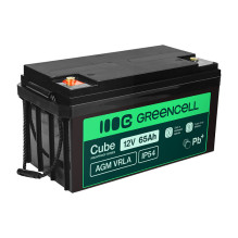Green Cell Cube AGM VRLA IP54 12V 65Ah maintenance-free battery for lawnmowers, scooters, boats and wheelchairs Green Cell Cube AGM VRLA IP54 12V 65Ah maintenance-free battery for lawnmowers, scooters, boats and wheelchairs