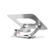 Nešiojamo Kompiuterio Laikiklis - Reguliuojamas su USB-C HDMI Hub D1109B01 PD 100W
