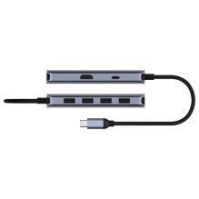 Cudy UH500 laptop dock / port replicator USB 3.2 Gen 1 (3.1 Gen 1) Type-C Grey, Silver Cudy UH500 laptop dock / port replicator USB 3.2 Gen 1 (3.1 Gen 1) Type-C Grey, Silver