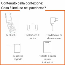 GIGASET GL595 SENIOR PHONE SILVER (S30853-H1231-R102) GIGASET GL595 SENIOR PHONE SILVER (S30853-H1231-R102)