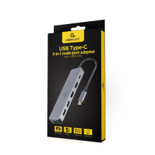 I / O ADAPTER USB-C TO HDMI / USB3 / 3IN1 A-CM-COMBO3-03 GEMBIRD