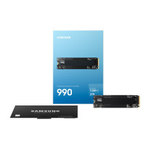 SSD, SAMSUNG, 990, 2 TB, M.2, PCI Express 4.0, NVMe Yes, Write speed 6450 MB / s, Read speed 7250 MB / s, MTBF 1500000 h