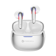 Forcell F-Audio Pulse Air ENC Wireless In-Ear TWS Earbuds silver Forcell F-Audio Pulse Air ENC Wireless In-Ear TWS Earbuds silver