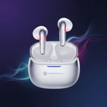 Forcell F-Audio Pulse Air ENC Wireless In-Ear TWS Earbuds silver Forcell F-Audio Pulse Air ENC Wireless In-Ear TWS Earbuds silver