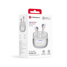 Forcell F-Audio Pulse Air ENC Wireless In-Ear TWS Earbuds silver Forcell F-Audio Pulse Air ENC Wireless In-Ear TWS Earbuds silver