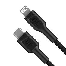 USB Cable - Green Cell KABGC07 1m USB C to Lightning Black USB Cable - Green Cell KABGC07 1m USB C to Lightning Black