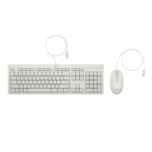 Klaviatūra ir Pelė - HP 225 G2 USB Laidinis Pelės ir Klaviatūros Rinkinys, Copilot Key, Cashmere White