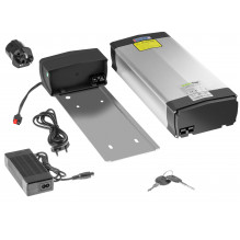 „Green Cell®“ elektrinio dviračio akumuliatorius 36 V 20 Ah ličio jonų galinis bagažinės dangtis su įkrovikliu