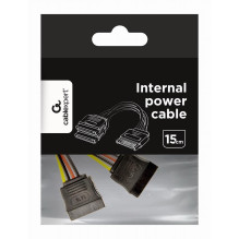 CABLE POWER SPLITTER SATA / 0.15M CC-SATAM2F-01 GEMBIRD CABLE POWER SPLITTER SATA / 0.15M CC-SATAM2F-01 GEMBIRD