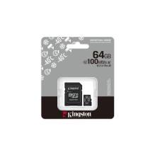 Memory card microSD 64GB CL10 UHS-I Industrial