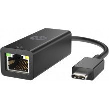 HP HP Adapter USB-C (male) RJ45 (female) (black, 10cm) HP HP Adapter USB-C (male) RJ45 (female) (black, 10cm)