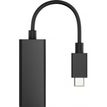 HP HP Adapter USB-C (male) RJ45 (female) (black, 10cm) HP HP Adapter USB-C (male) RJ45 (female) (black, 10cm)