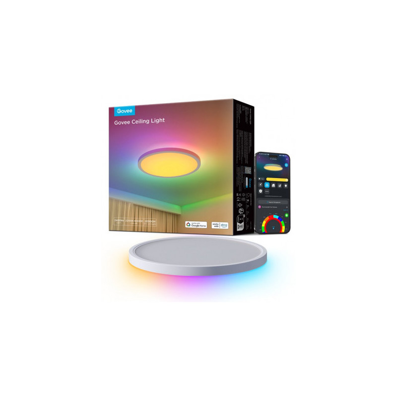 Govee Govee 30cm RGBWW + RGBIC Round Smart Ceiling Light