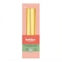 Bolsius Table candles 4pcs. in a box 245 / 24mm yellow