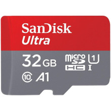 Atminties kortelė SanDisk Ultra, 32 GB, 120 Mb / s - 10 Mb / s Atminties kortelė SanDisk Ultra, 32 GB, 120 Mb / s - 10 Mb / s