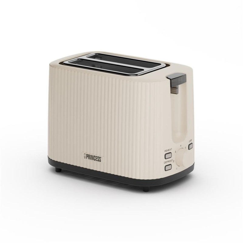 Princess Wave Toaster , 428207 , Power 930 W , Number of slots 2 , Housing material Plastic , Beige