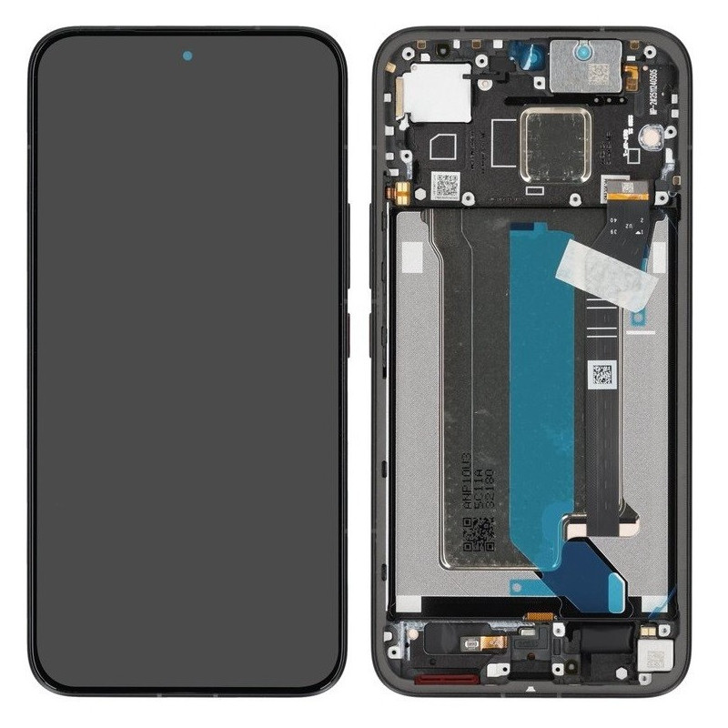 LCD screen Xiaomi Poco X8 Pro Max 5G with touch screen with frame Black original (service pack)