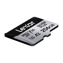 Atminties Kortelė - Lexar High-Performance Silver Plus microSDXC 256GB 205 MB / s, Atsparus Vandeniui Atminties Kortelė - Lexar High-Performance Silver Plus microSDXC 256GB 205 MB / s, Atsparus Vandeniui