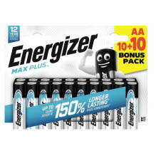 Baterijos - Energizer Max Plus AA LR6 20 vnt.
