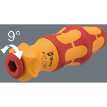 Wera 837 i RA Kraftform Kompakt VDE Handhalter mit Ratschenfunktion (rot / gelb, für Wera VDE-Wechselklingen) Wera 837 i RA Kraftform Kompakt VDE Handhalter mit Ratschenfunktion (rot / gelb, für Wera VDE-Wechselklingen)