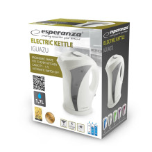 Esperanza EKK018E elektrinis virdulys 1,7 l, baltas / pilkas Esperanza EKK018E elektrinis virdulys 1,7 l, baltas / pilkas
