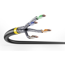 Digitus DIGITUS Cat7a S / FTP Ring underground cable 50m Black AWG 22 / 1 Digitus DIGITUS Cat7a S / FTP Ring underground cable 50m Black AWG 22 / 1