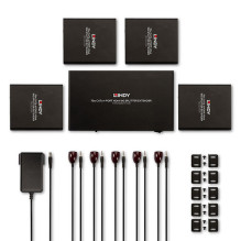 LINDY 70m 4 Port Cat.6 HDMI 4K60 skirstytuvo plėstuvas LINDY 70m 4 Port Cat.6 HDMI 4K60 skirstytuvo plėstuvas