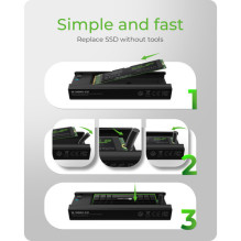 Geh. IcyBox M.2NVMe & SATA SSD, USB 3.2 (Gen2) Geh. IcyBox M.2NVMe & SATA SSD, USB 3.2 (Gen2)