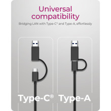 Adapter IcyBox USB3.2 Gen1 Type-A, Type-C 2.5GB Ethernet LAN retail Adapter IcyBox USB3.2 Gen1 Type-A, Type-C 2.5GB Ethernet LAN retail