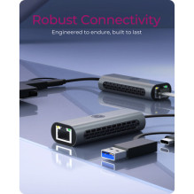 Adapter IcyBox USB3.2 Gen1 Type-A, Type-C 2.5GB Ethernet LAN retail Adapter IcyBox USB3.2 Gen1 Type-A, Type-C 2.5GB Ethernet LAN retail