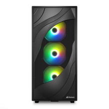 Sharkoon Gehäuse Rebel C80M RGB ATX 1xMetall schwa