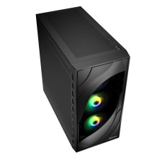 Sharkoon Gehäuse Rebel C80M RGB ATX 1xMetall schwa