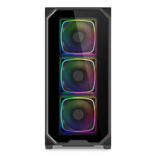 Sharkoon Gehäuse AK5G RGB ATX 1xGlas schwa