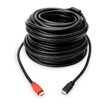 Digitus HDMI High Speed Anschlusskabel, mit Ethernet, UHD 4K (Black / rot, 10 Meter, mit Signalverstärker) Digitus HDMI High Speed Anschlusskabel, mit Ethernet, UHD 4K (Black / rot, 10 Meter, mit Signalverstärker)