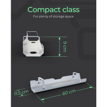 Icy Box Kabelmanagementwanne IB-EWA100W-CM, für Schreibtische (weiß, 60cm) Icy Box Kabelmanagementwanne IB-EWA100W-CM, für Schreibtische (weiß, 60cm)