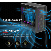 Xilence XPF360R.ARGB (Black, 3er-Pack, Reverse, 125 mm) Xilence XPF360R.ARGB (Black, 3er-Pack, Reverse, 125 mm)