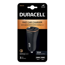 DURACELL POWER TRAVEL CHARGER 12V 2XUSB-A 4,8A QC DR6010A