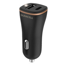 DURACELL POWER TRAVEL CHARGER 12V USB-A + USB-C 18W PD DR6026A