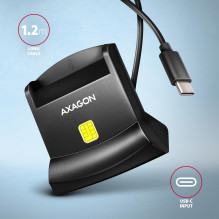 CARD READER STAND SMARTCARD / ID / USB-C 1.2M CRE-SM4NC AXAGON