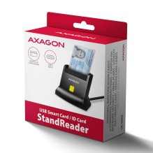 CARD READER STAND SMARTCARD / ID / USB-C 1.2M CRE-SM4NC AXAGON